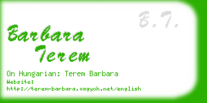 barbara terem business card